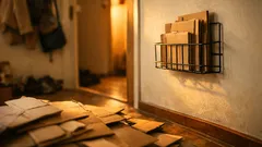 Sprytny organizer na ścianę za grosze: trik, który ogarnia kartony po paczkach