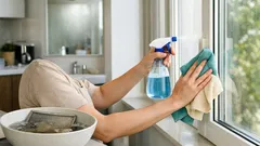Szybkie porządki w trudnych miejscach: okna, okap, lustro i prowadnice bez szorowania