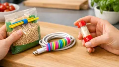 Nie wyrzucaj słomek: 3 szybkie triki na porządek w kuchni, przy kablach i w podróży