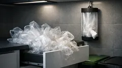 Jak przechowywać torebki foliowe, żeby nie wyskakiwały z szuflady: 2 proste triki