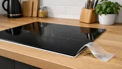 Jak wyczyścić szczelinę przy płycie indukcyjnej? Trik z białym klejem, który zbiera brud